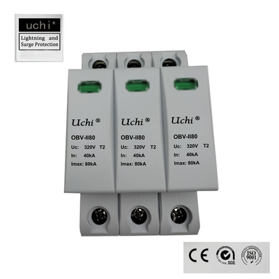 Thiết bị bảo vệ chống sét 3 cực 80kA SPD cho hệ thống điện 275V