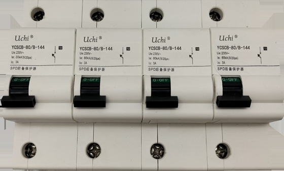 Bộ ngắt mạch dòng điện xả 80KA UL94-V0 230AC