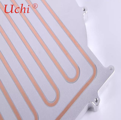 Tấm làm mát nước chống Anodizing Al 6063 / Al 6061 với ống đồng