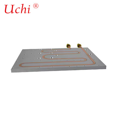Đĩa lạnh lỏng tùy chỉnh CNC Xếp xát Epoxy Lấp đầy chôn vùi ống phẳng Đĩa làm mát nước