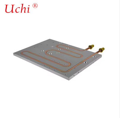 Đĩa lạnh lỏng tùy chỉnh CNC Xếp xát Epoxy Lấp đầy chôn vùi ống phẳng Đĩa làm mát nước