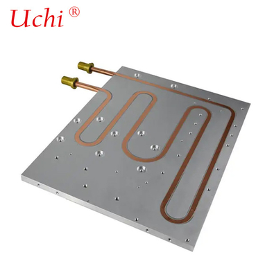 Đĩa lạnh lỏng tùy chỉnh CNC Xếp xát Epoxy Lấp đầy chôn vùi ống phẳng Đĩa làm mát nước