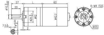 4 chân BLDC Động cơ bánh răng DC không chải cho đồ nội thất / y tế / công nghiệp