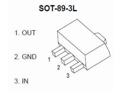 SOT89-3 HT7550-1 100mA Năng lượng thấp LDO 24V Trong thiết bị chạy pin