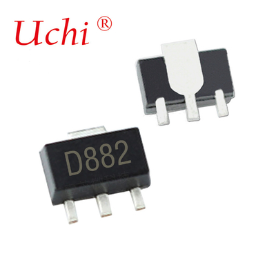 SOT-89 D882 NPN Điện tử Transistors Nhựa Encapsulate Power Dissipation