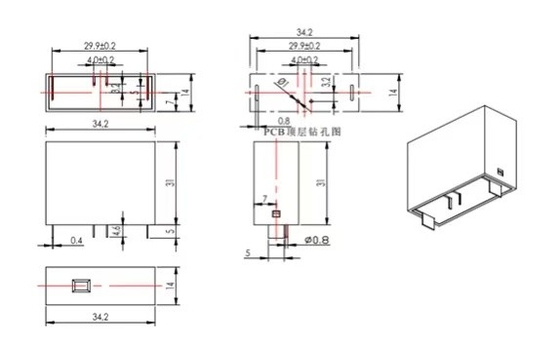 Tầm tín hiệu từ xa IT Fuse nhiệt Metal Tail Oxide Varistor TFMOV 25S112KIT