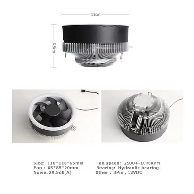 Máy làm mát CPU mini Hạt nhiệt nhôm CPU Push-Down