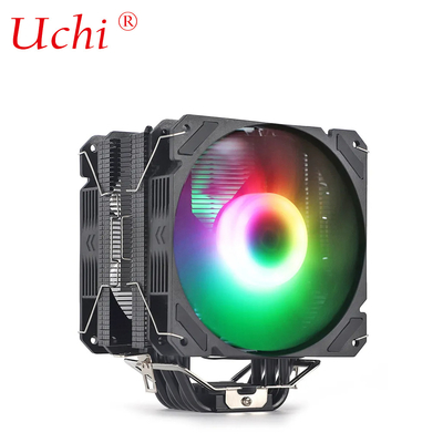 Máy quạt tản nhiệt màu đen đèn đồng ống sưởi Universal CPU Cooler cho Intel I3 I5 I7 I9 Lga 1151 1366 1700 2011 2066 AMD AM4 AM5