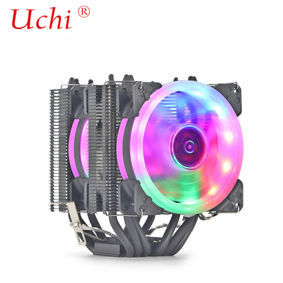 Máy quạt tản nhiệt màu đen đèn đồng ống sưởi Universal CPU Cooler cho Intel I3 I5 I7 I9 Lga 1151 1366 1700 2011 2066 AMD AM4 AM5