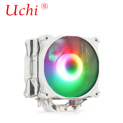 220W Màu trắng RGB ARGB CPU Cooler Fan Với 6 ống sưởi cho máy tính Máy vi xử lý máy chủ Lga1151 1155 1366 1700 2011 AMD FM AM3 AM4 AM5