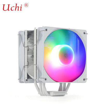 220W Màu trắng RGB ARGB CPU Cooler Fan Với 6 ống sưởi cho máy tính Máy vi xử lý máy chủ Lga1151 1155 1366 1700 2011 AMD FM AM3 AM4 AM5