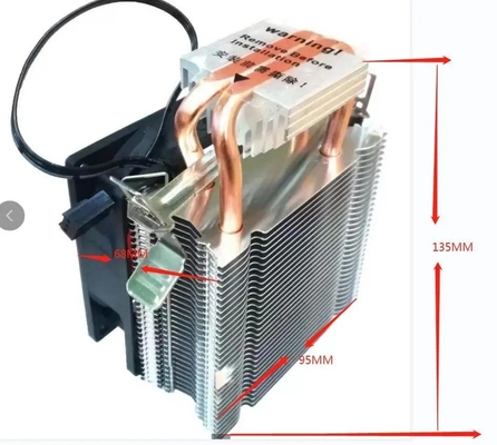 Làm mát Cpu phía dọc Cooler 92mm Fan 2 Thép ống dẫn nhiệt ống cho máy tính máy tính Universal Socket AMD Intel Processor IC