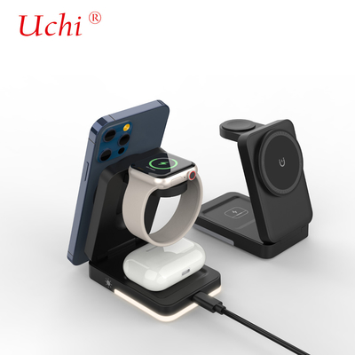 Mô hình riêng G12 gấp đa chức năng sạc nhanh Bộ sạc không dây ba trong một cho điện thoại thông minh Đồng hồ tai nghe