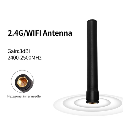 Đường thẳng Hexagonal SMA Male Connector 433mhz Receiver 433 Mhz Lora Antenna cao su bên ngoài