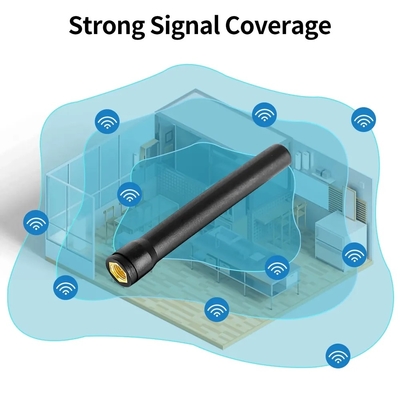 Đường thẳng Hexagonal SMA Male Connector 433mhz Receiver 433 Mhz Lora Antenna cao su bên ngoài