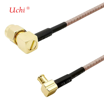Cáp mất mát thấp SMA-Nam đến MCX Nam góc phải 6 inch 15cm Connector RF RG316 Coaxial Antenna Pigtail