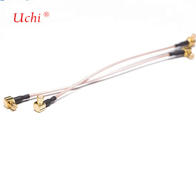 IoT Coax Cable 50 Ohm RG316 90 độ MCX đến MCX Male Cable Assembly