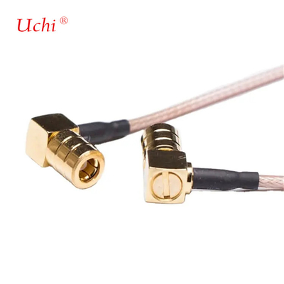 90 độ SMB nam để góc nam cắm nữ với RG316 cáp đồng trục 50ohm