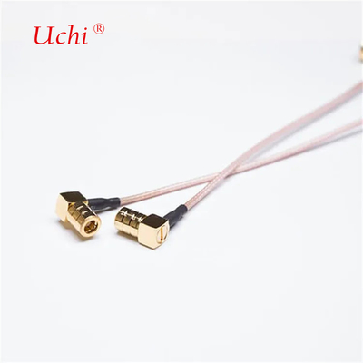 90 độ SMB nam để góc nam cắm nữ với RG316 cáp đồng trục 50ohm
