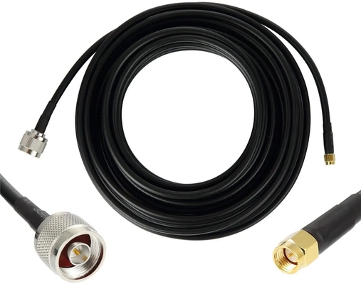 RG58 SMA Nam đến TNC Nam mất mát thấp 50Ohm RF Cáp đồng trục Adapter TNC đến SMA Cáp mở rộng cho thiết bị LAN không dây