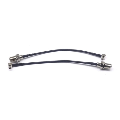 CRC9JW / FK dây kết nối tần số cao đồng trục RG174 CRC9 nam cong F nữ 15CM tất cả các dây RF đồng