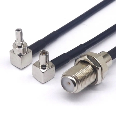 CRC9JW / FK dây kết nối tần số cao đồng trục RG174 CRC9 nam cong F nữ 15CM tất cả các dây RF đồng