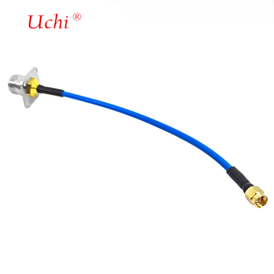 SMA Male Plug To N Type Female Jack Flange Panel Mount Connector Cho SS405 SS-405 Superflex RF Pigtail Extension Cable