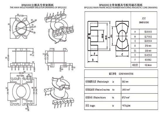 BPQ3202 PQ3225 Đường thẳng đứng 6 6 PIN Bộ biến áp phân phối điện Giải pháp hoàn hảo cho việc phân phối đường dây điện