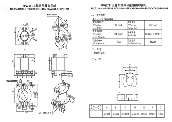 BPQ3211 PQ3230 Máy biến áp và phân phối điện dọc 6+6PIN