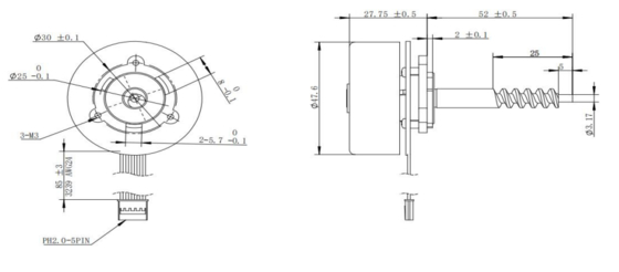 BLDC 4820 Động cơ không chải cho thiết bị y tế và thiết bị kinh doanh