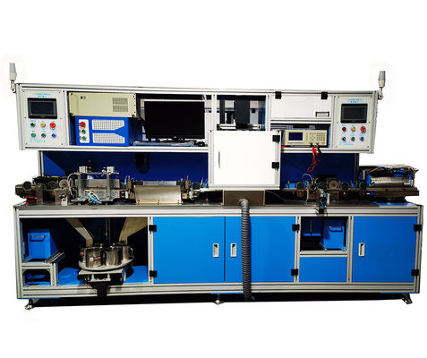 The Varistor Production Equipment Is An Integrated Machine For Testing, Marking, Pin Cutting And Pin Pulling