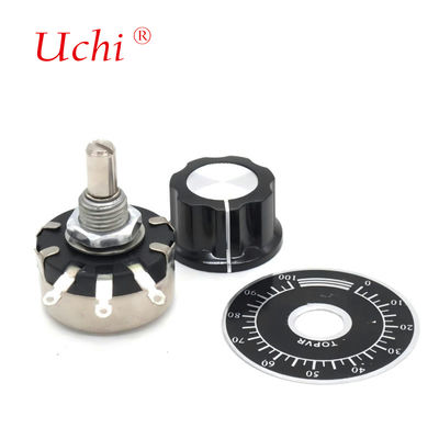 WX110 Single-turn Wound Precision Rotary Potentiometer Knob 470 Ω 1K 2K 10K 22K