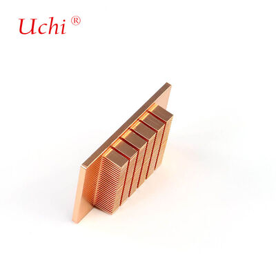 58W High Density Copper Pin Fins Skived Heatsink