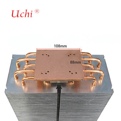 1500W LED Tấm tản nhiệt - 5 Zipper Fin nhiệt ống làm mát module