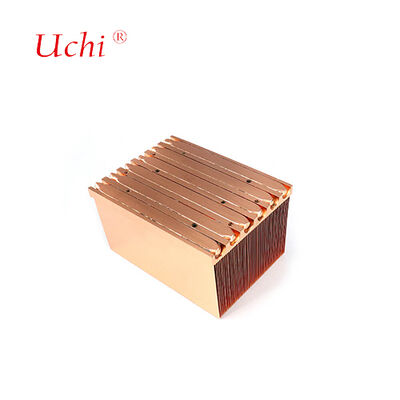 Buckle Fin Copper Heat Sink Điện lực cung cấp đĩa làm mát