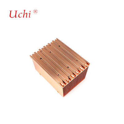 Buckle Fin Copper Heat Sink Điện lực cung cấp đĩa làm mát
