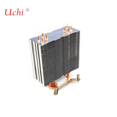 Clip-type Zipper Fin Computer CPU Heat Sink With 4 Heat Pipes