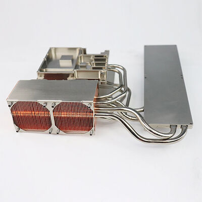 Zipper Fin Soldering Aluminium đồng Radiator Therm Sink Với ống dẫn nhiệt