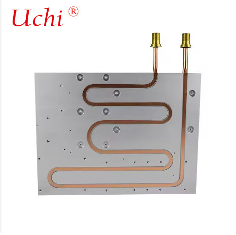 Đĩa lạnh lỏng tùy chỉnh CNC Xếp xát Epoxy Lấp đầy chôn vùi ống phẳng Đĩa làm mát nước
