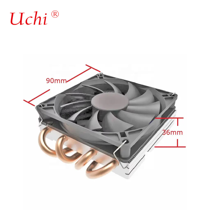 Custom ODM Super Thin Cpu Cooler Độ dày 36mm Độ cao AMD AM4 AM3 FM2 1200 115X 1700 1366 Heatsink Fan 1U Server Radiator