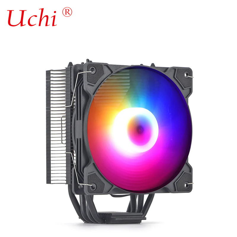Máy quạt tản nhiệt màu đen đèn đồng ống sưởi Universal CPU Cooler cho Intel I3 I5 I7 I9 Lga 1151 1366 1700 2011 2066 AMD AM4 AM5