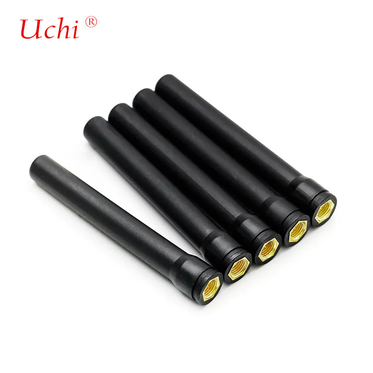 Đường thẳng Hexagonal SMA Male Connector 433mhz Receiver 433 Mhz Lora Antenna cao su bên ngoài