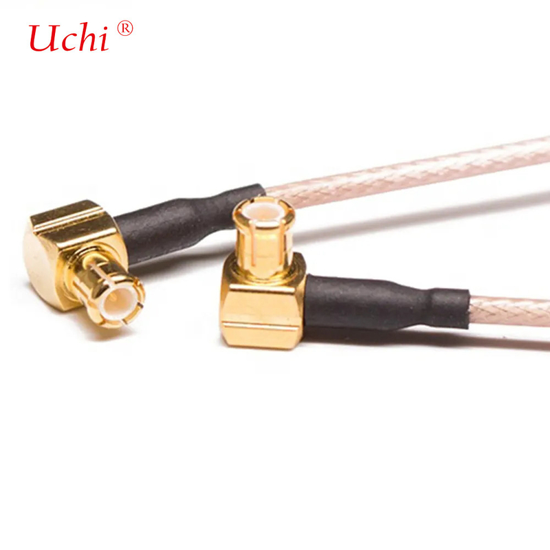 IoT Coax Cable 50 Ohm RG316 90 độ MCX đến MCX Male Cable Assembly