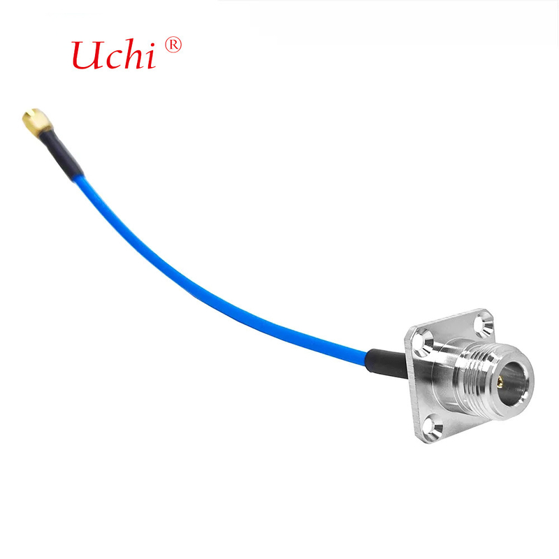 SMA Male Plug To N Type Female Jack Flange Panel Mount Connector Cho SS405 SS-405 Superflex RF Pigtail Extension Cable