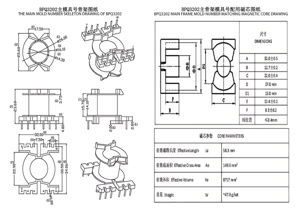 BPQ3202 PQ3225 Đường thẳng đứng 6 6 PIN Bộ biến áp phân phối điện Giải pháp hoàn hảo cho việc phân phối đường dây điện
