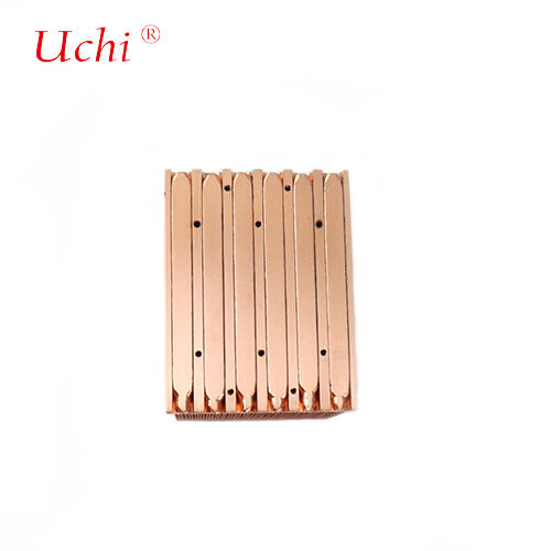 Buckle Fin Copper Heat Sink Điện lực cung cấp đĩa làm mát