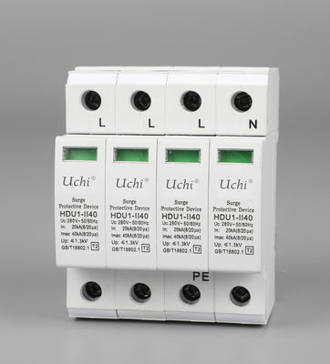 Thiết bị bảo vệ chống sét lan truyền tầng tòa nhà ngoài trời SPD Điện áp thấp 200 / 380VAC