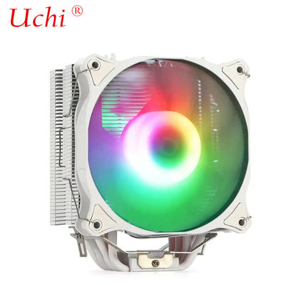 Máy tính 6 ống trắng Cpu Cooler Dual Fan RGB Heat Sink Máy tính PC