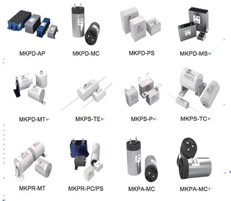 50 / 60Hz Tụ điện màng nguồn bằng dầu Vỏ nhôm và cấu trúc chống cháy nổ